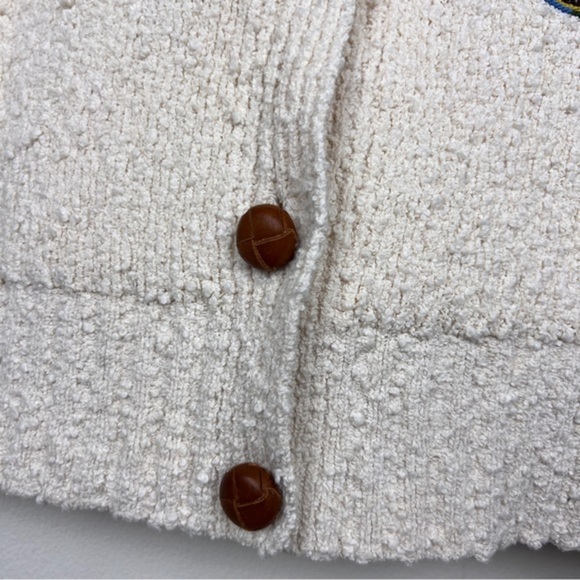 Tory Burch Rare Floral Crochet Patch Chunky Cardigan - Picture 8 of 11